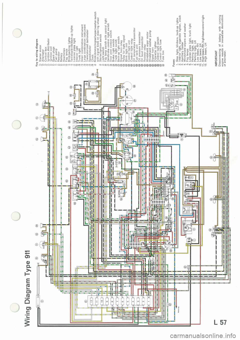 PORSCHE 911 1968 1.G Electrical Workshop Manual 