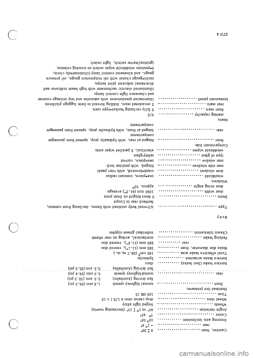 PORSCHE 911 1968 1.G Technical Data Workshop Manual 