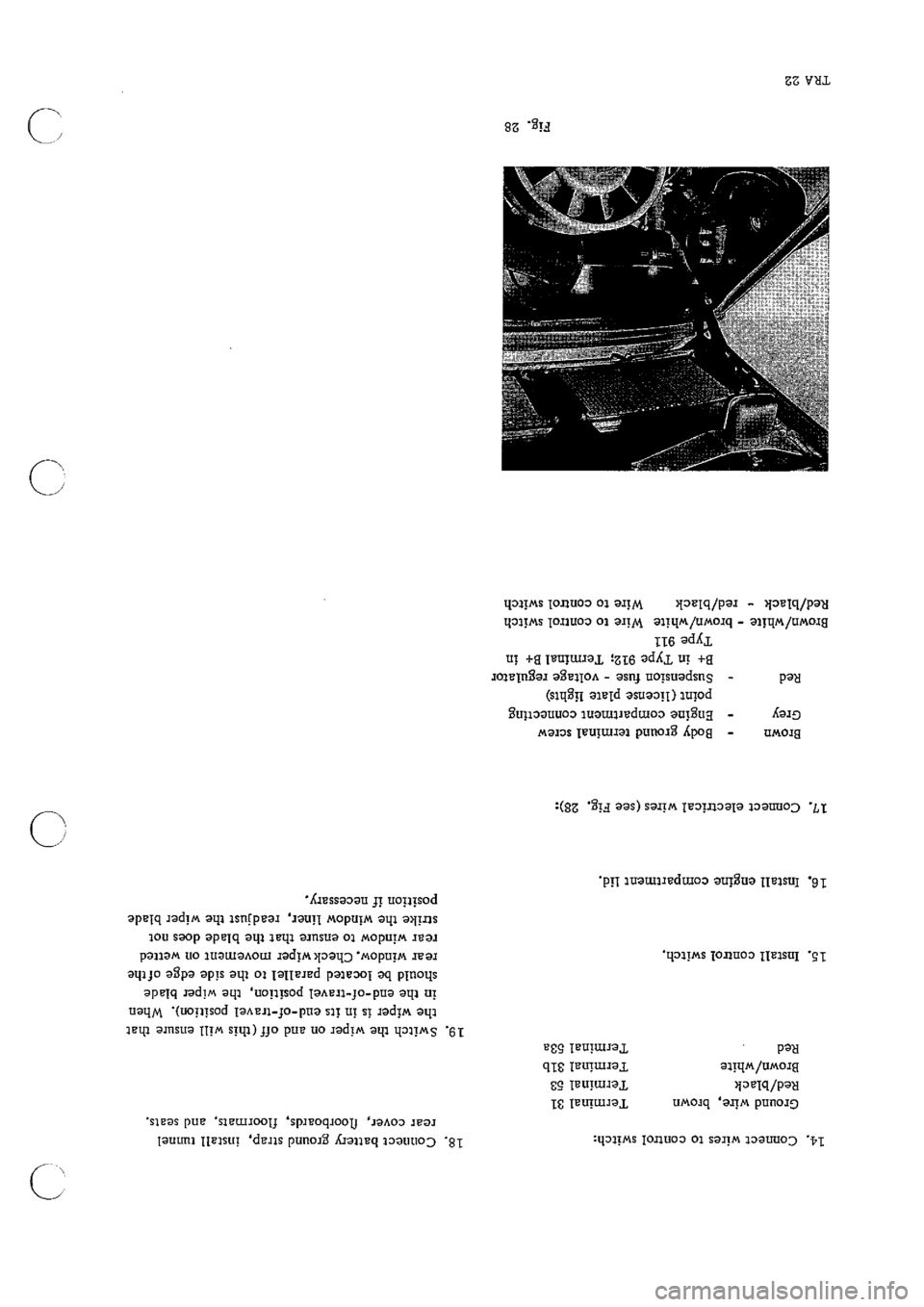 PORSCHE 911 1968 1.G Technical Instruction Workshop Manual 