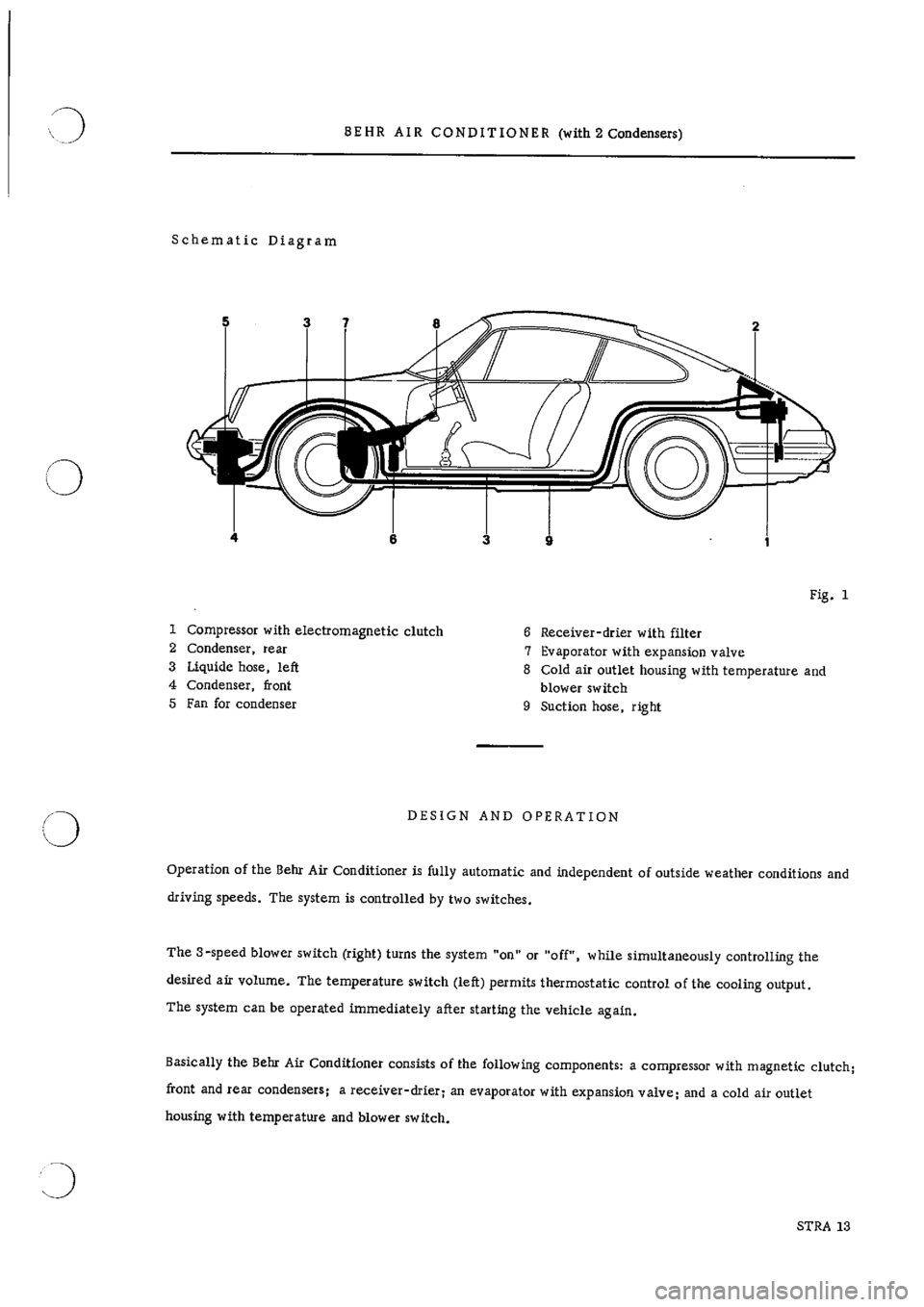 PORSCHE 911 1968 1.G Technical Instruction Workshop Manual 