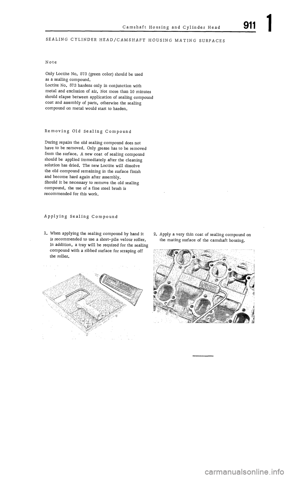 PORSCHE 911 1972 1.G Workshop Manual 1 