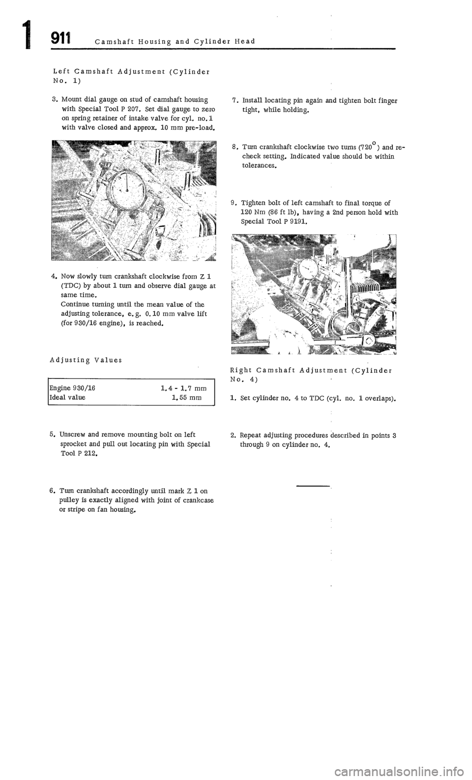 PORSCHE 911 1972 1.G Workshop Manual 1 