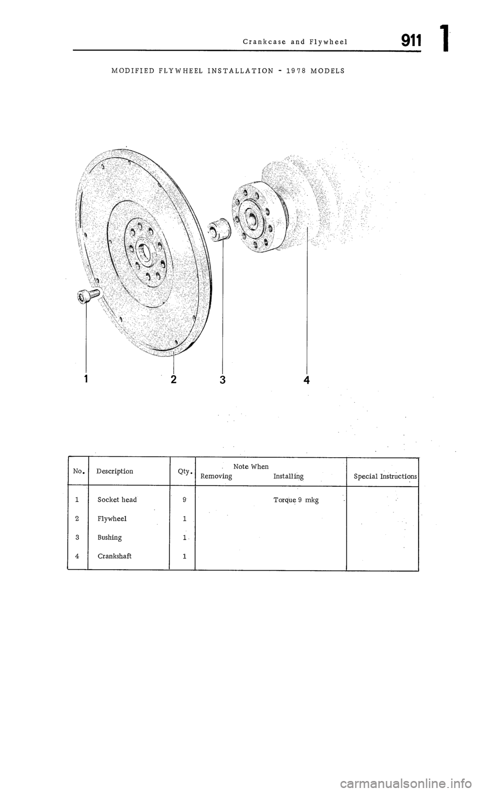 PORSCHE 911 1972 1.G Workshop Manual 1 