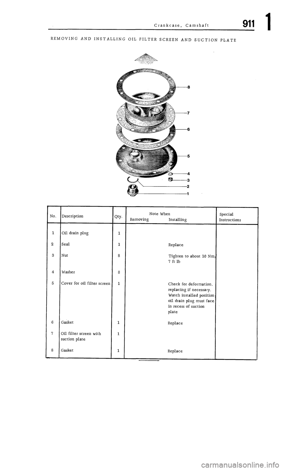 PORSCHE 911 1972 1.G Workshop Manual 1 