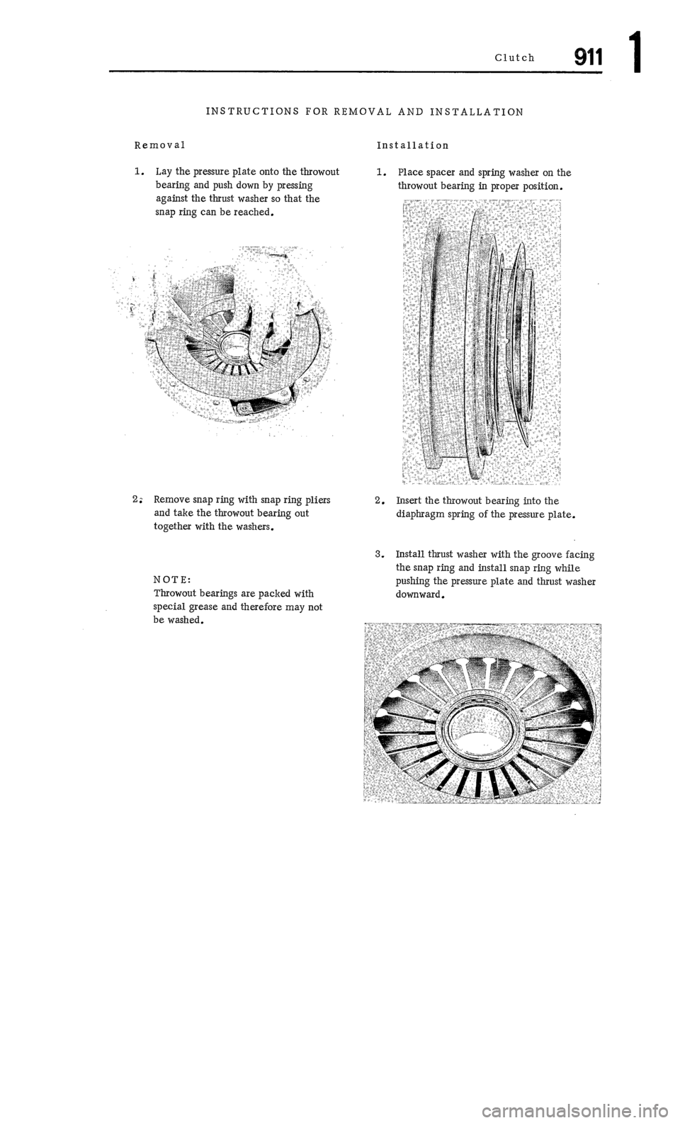 PORSCHE 911 1972 1.G Workshop Manual 1 