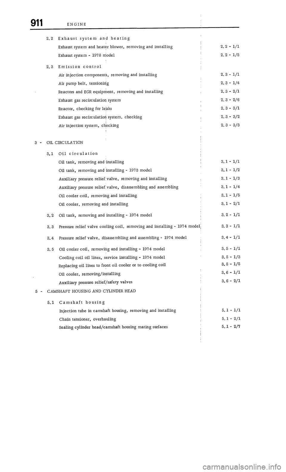 PORSCHE 911 1972 1.G Workshop Manual 1 
