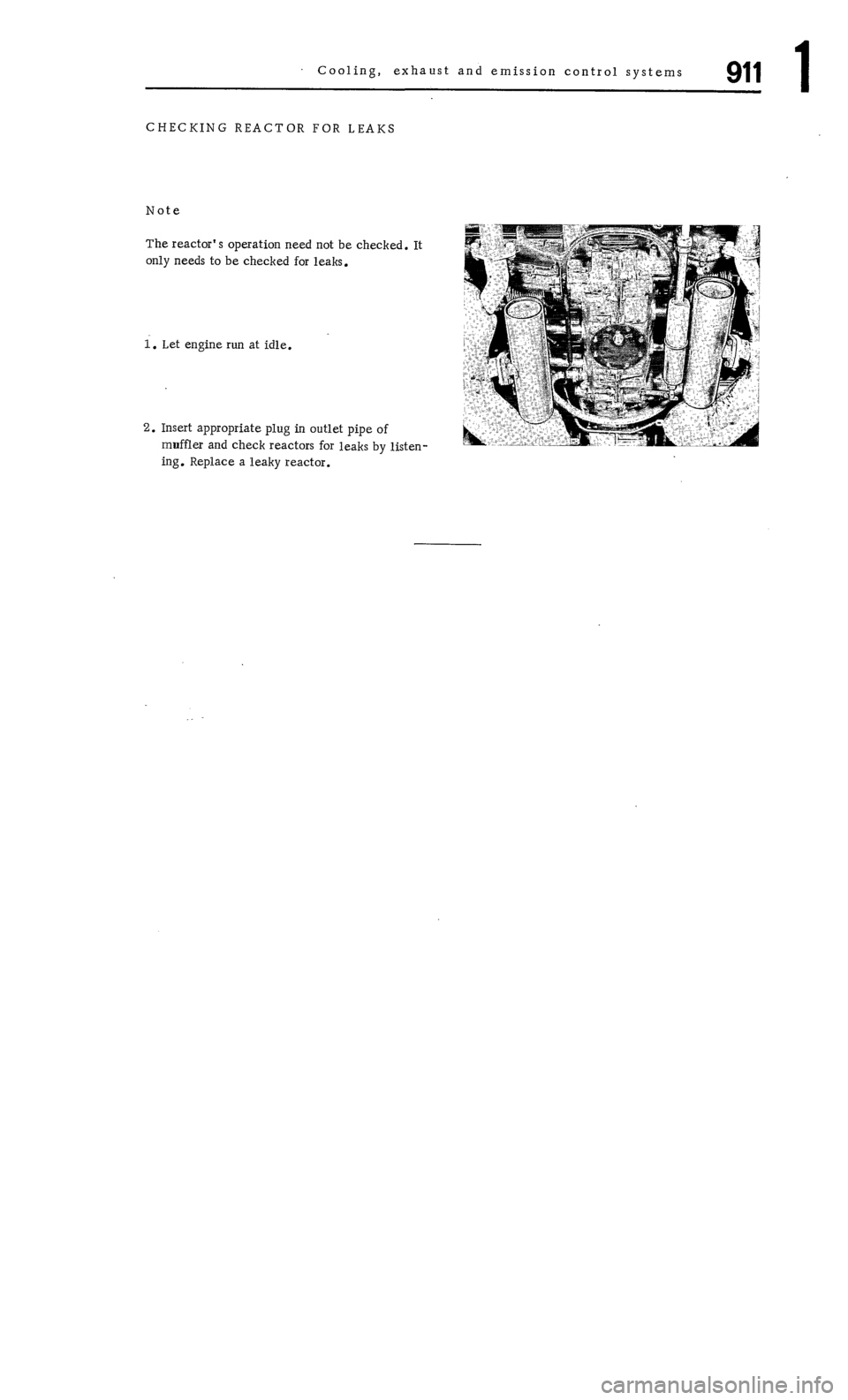 PORSCHE 911 1972 1.G Workshop Manual 1 