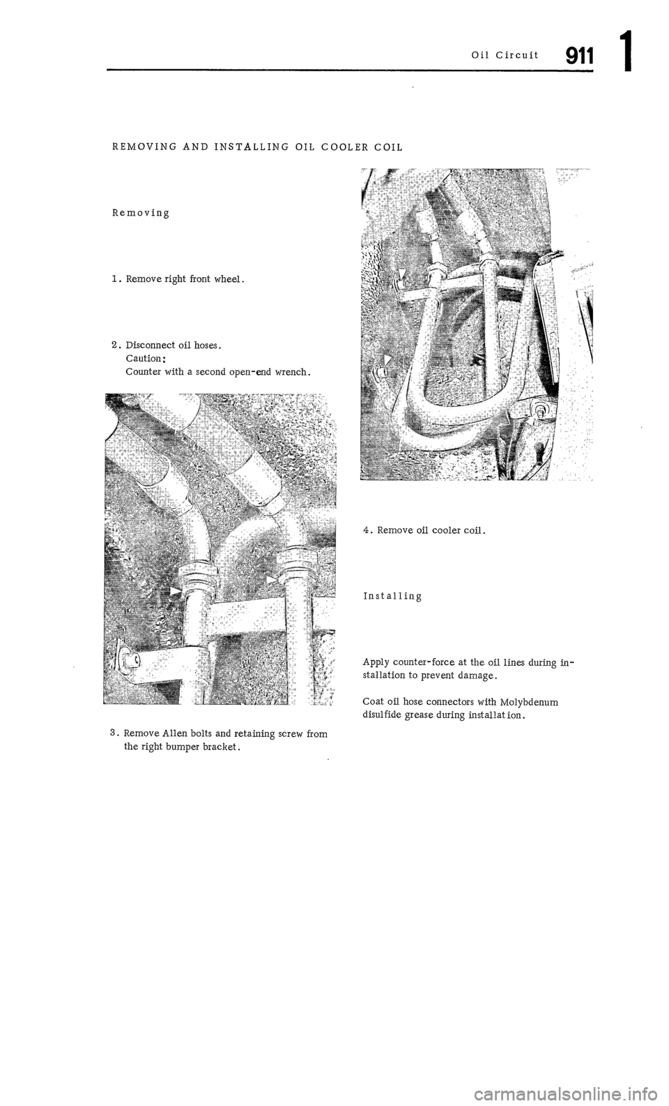 PORSCHE 911 1972 1.G Workshop Manual 1 