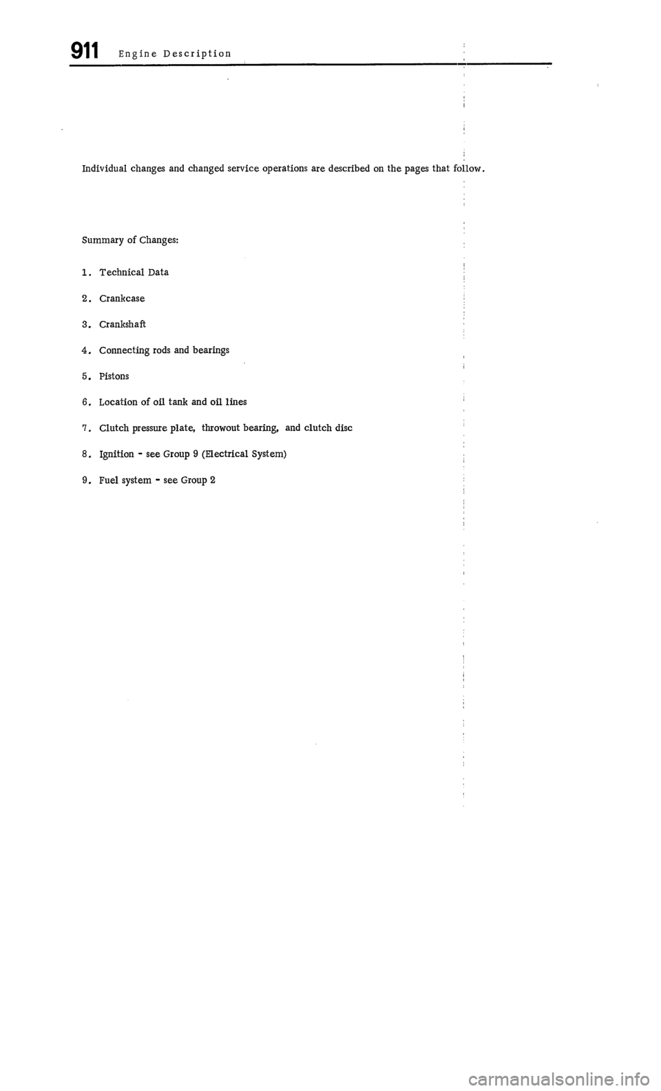 PORSCHE 911 1972 1.G Workshop Manual 1 