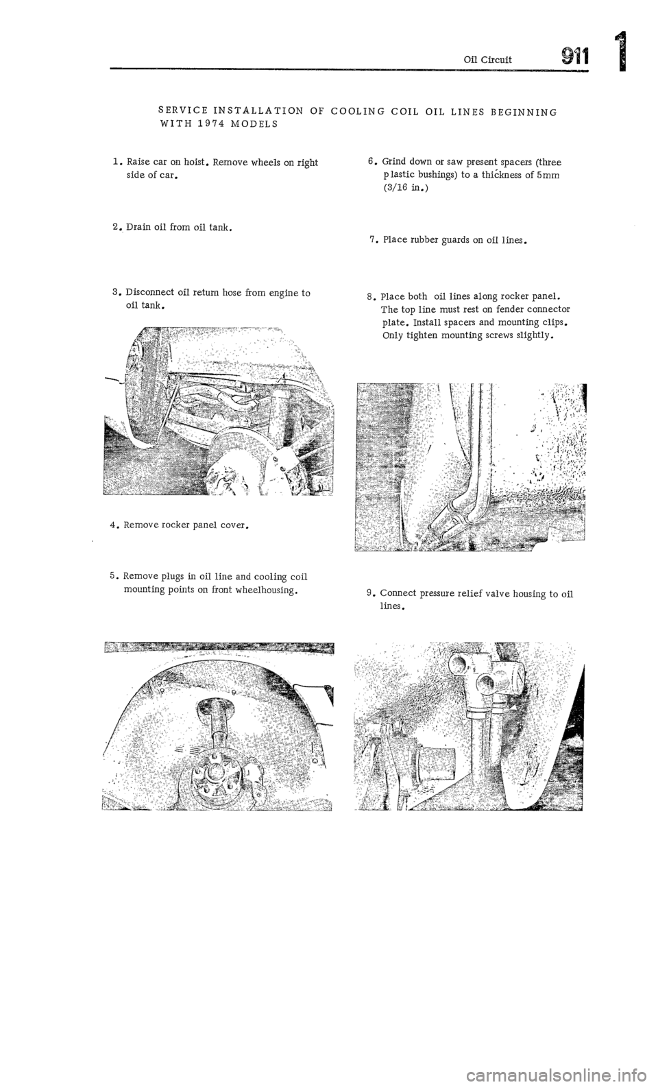 PORSCHE 911 1972 1.G Workshop Manual 1 