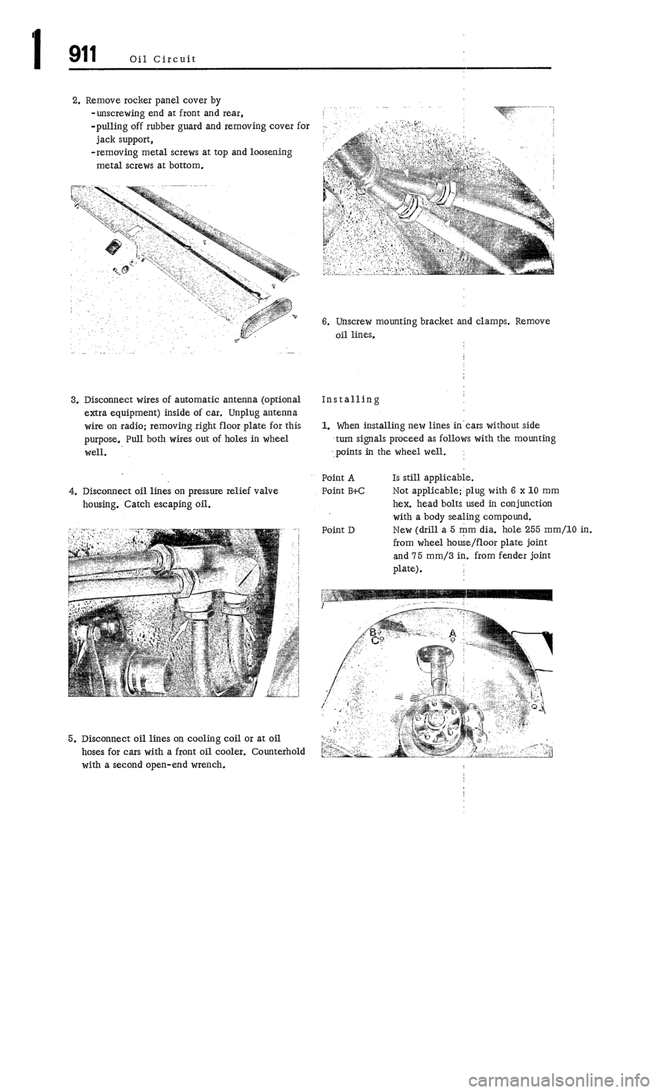 PORSCHE 911 1972 1.G Workshop Manual 1 