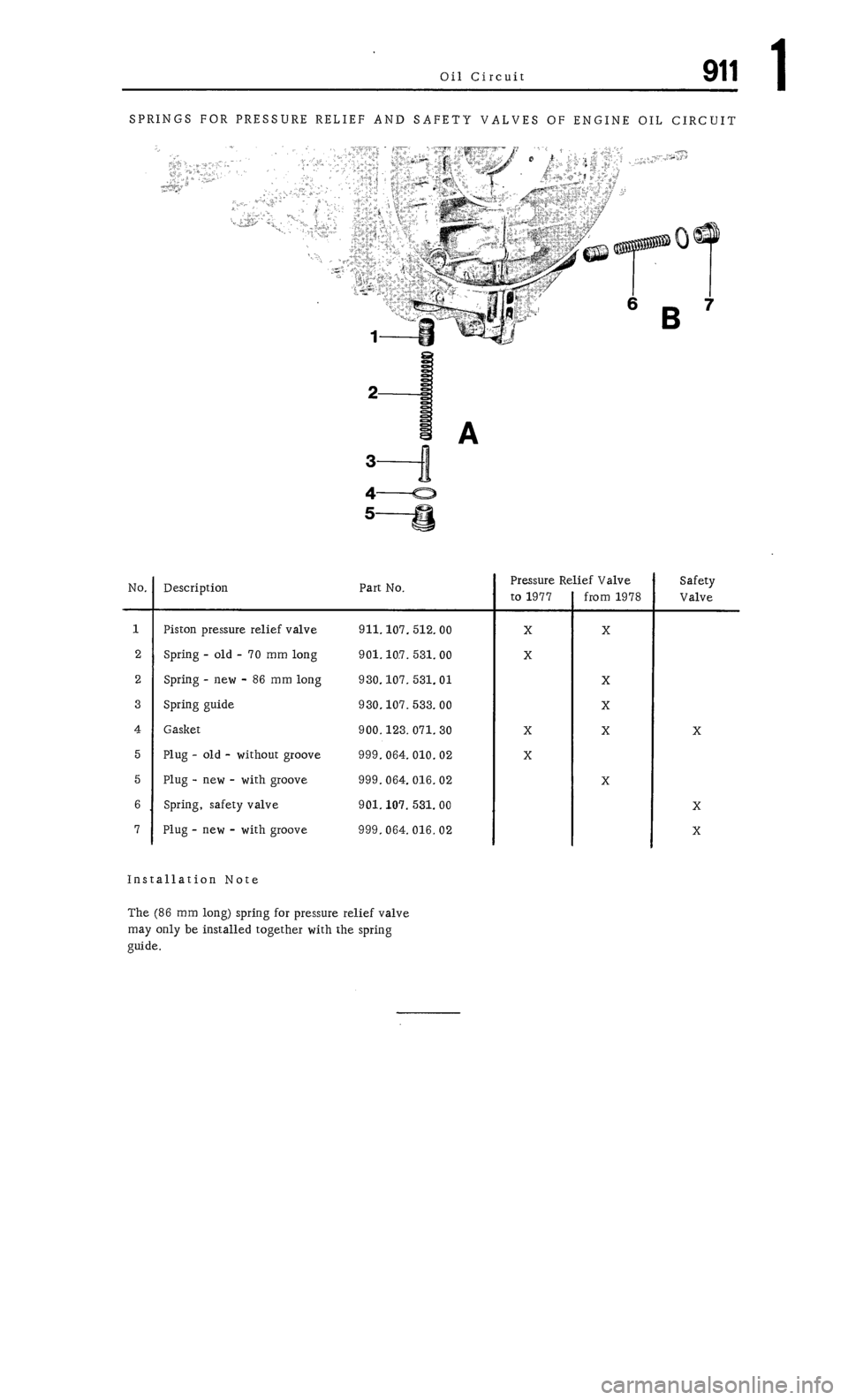 PORSCHE 911 1972 1.G Workshop Manual 1 
