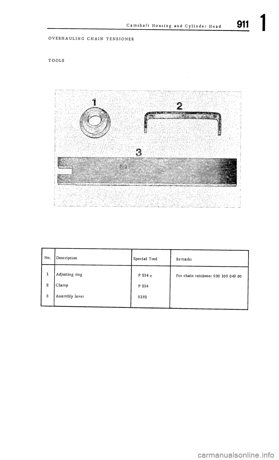 PORSCHE 911 1972 1.G Workshop Manual 1 