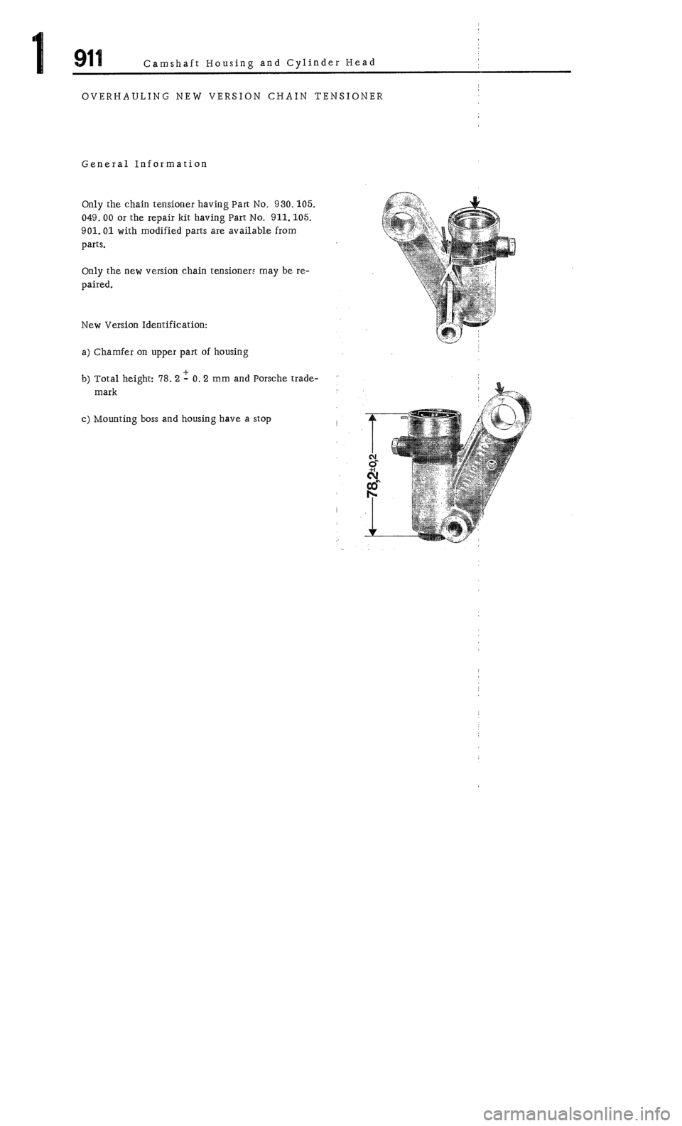 PORSCHE 911 1972 1.G Workshop Manual 1 