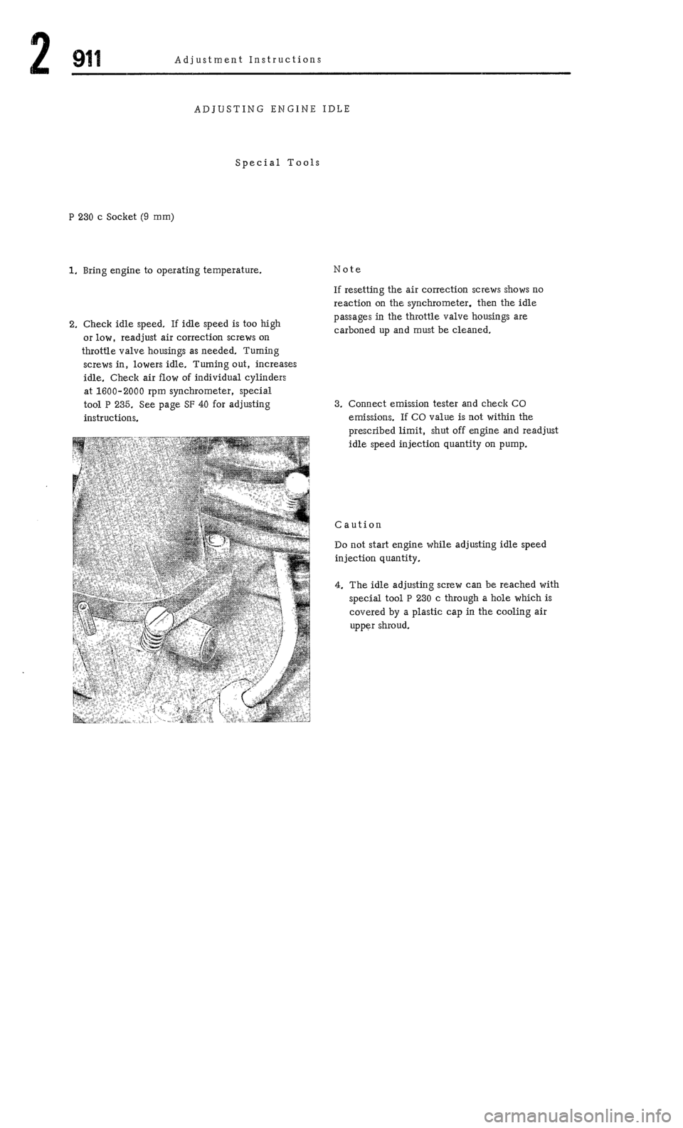 PORSCHE 911 1972 1.G Workshop Manual 2 