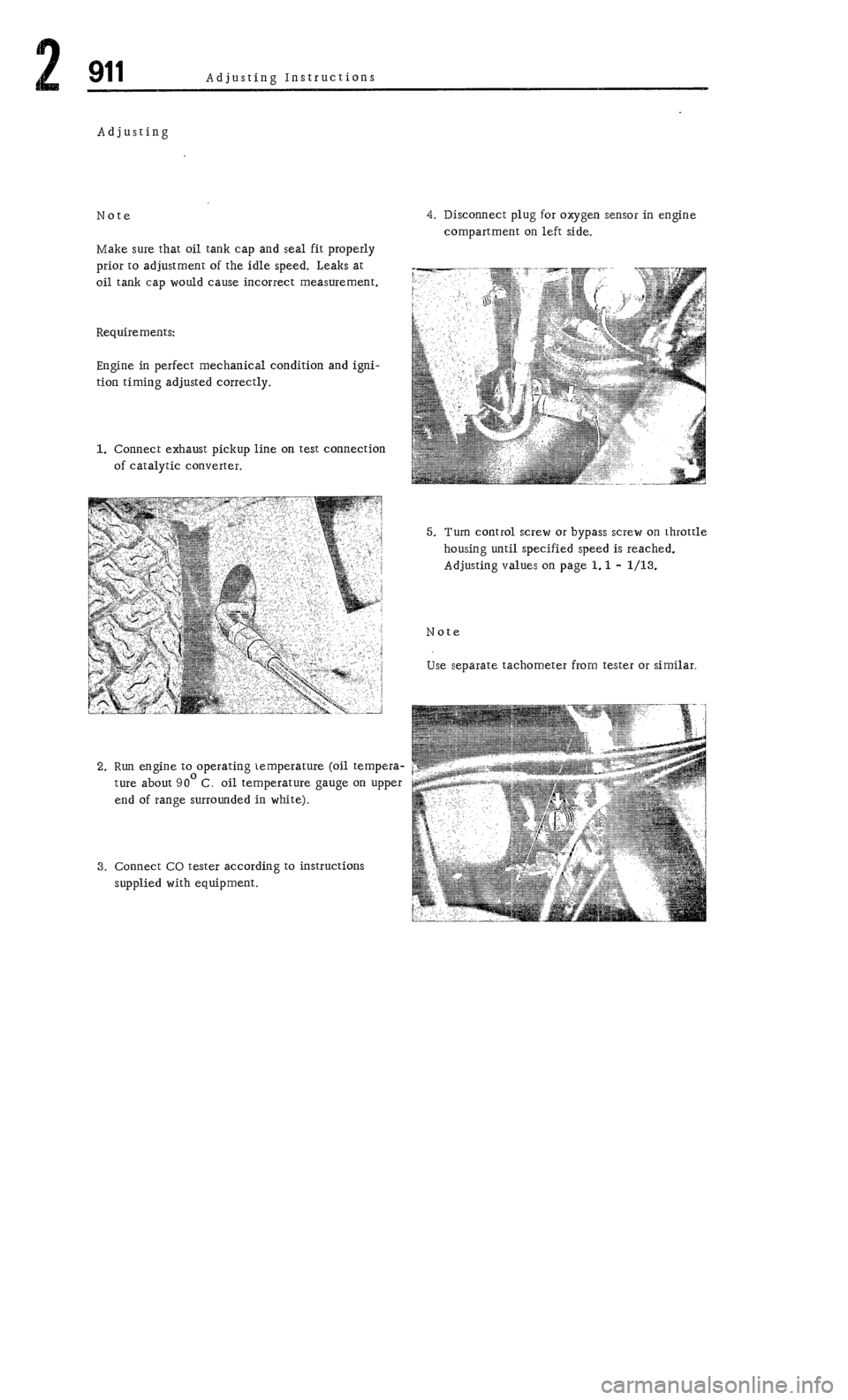 PORSCHE 911 1972 1.G Workshop Manual 2 