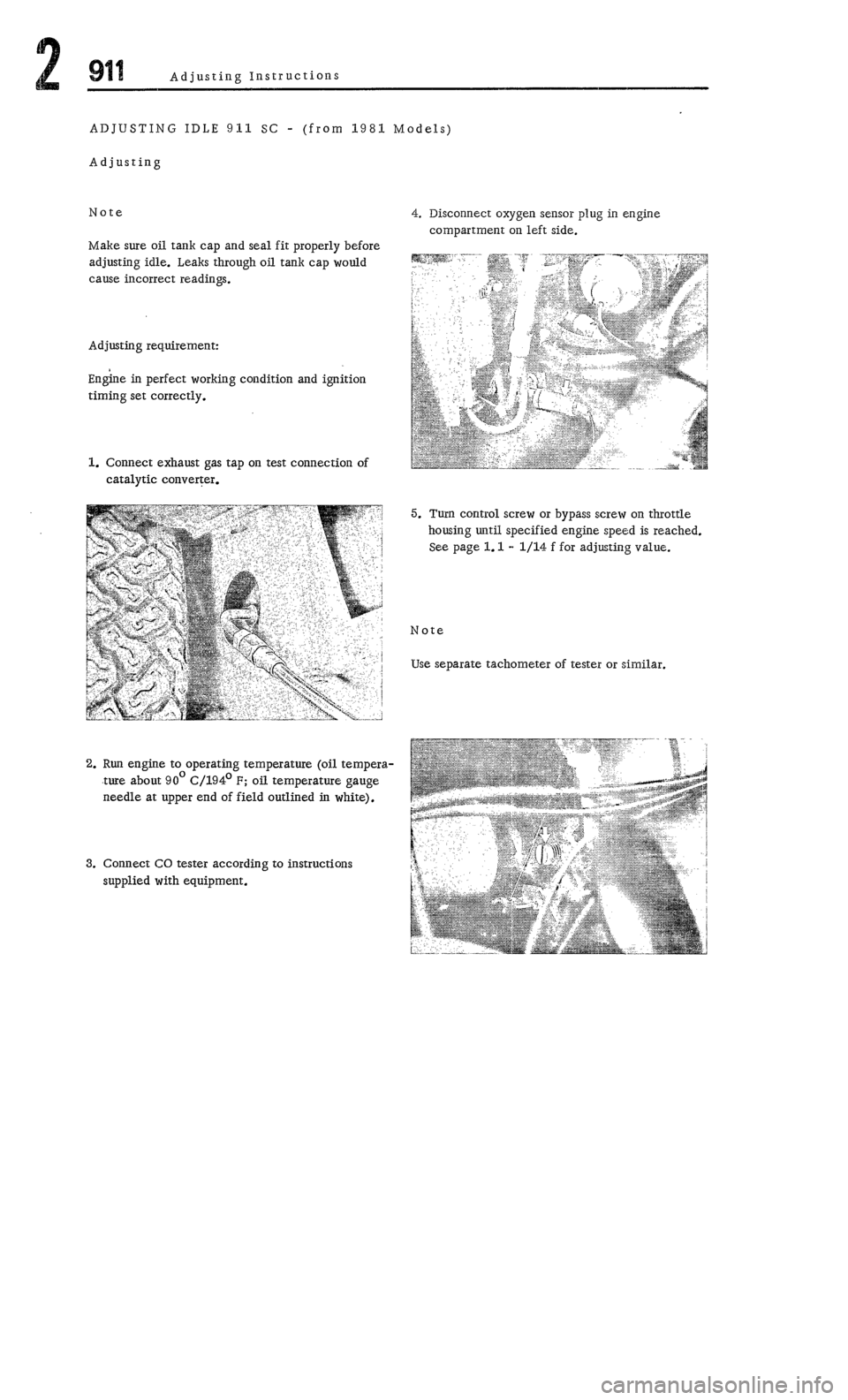 PORSCHE 911 1972 1.G Workshop Manual 2 