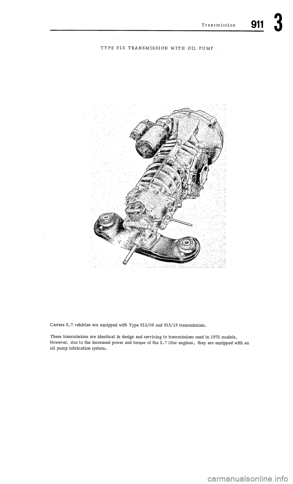 PORSCHE 911 1972 1.G Workshop Manual 2 