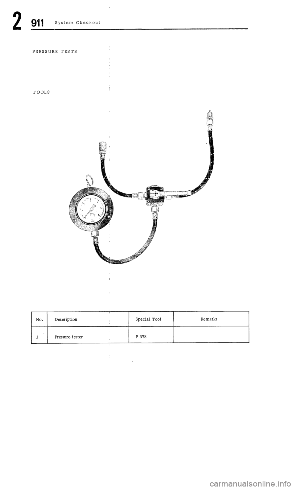 PORSCHE 911 1972 1.G Workshop Manual 2 