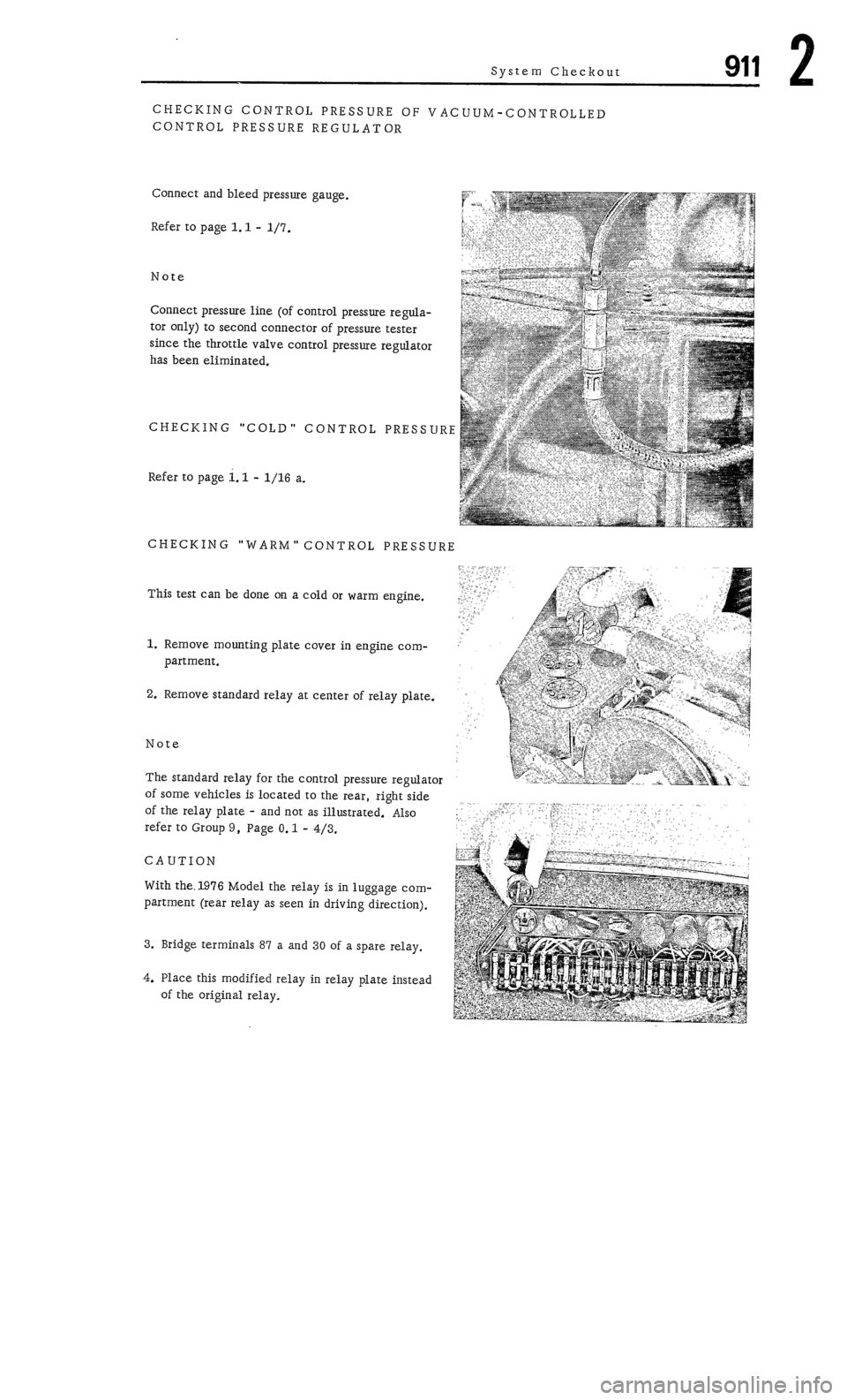 PORSCHE 911 1972 1.G Workshop Manual 2 