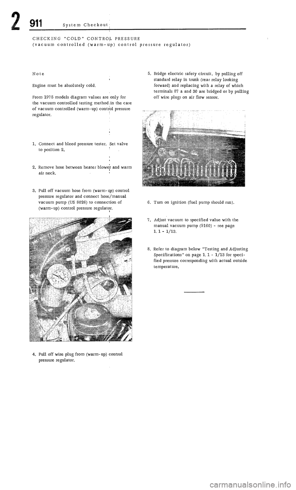 PORSCHE 911 1972 1.G Workshop Manual 2 
