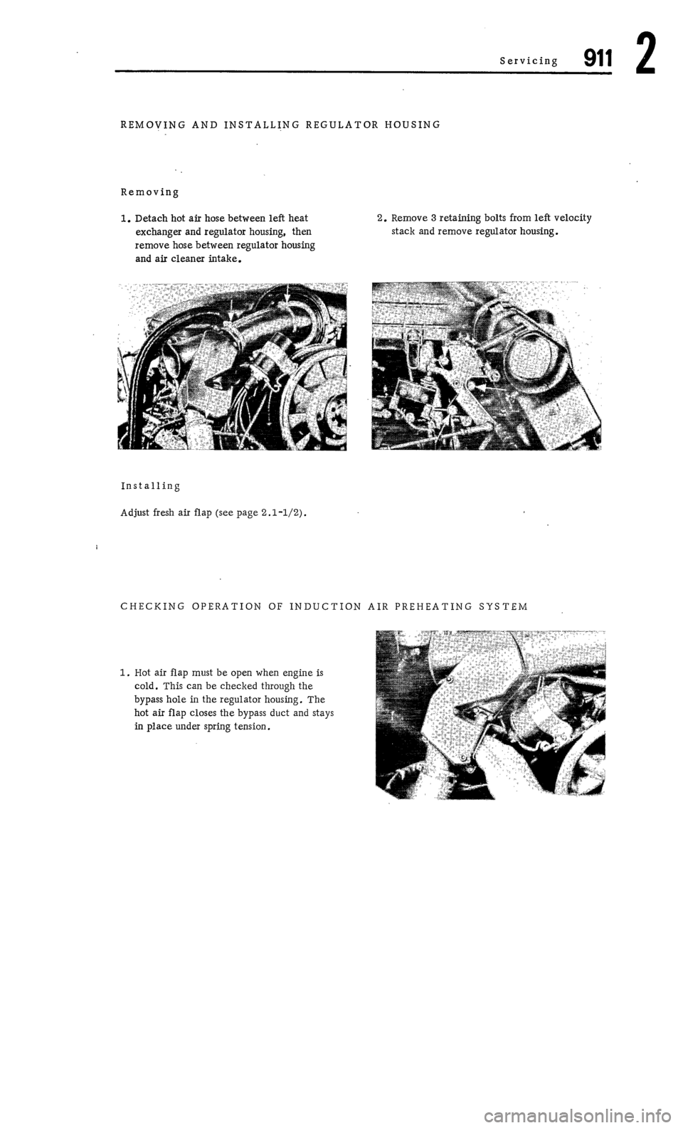 PORSCHE 911 1972 1.G Workshop Manual 2 