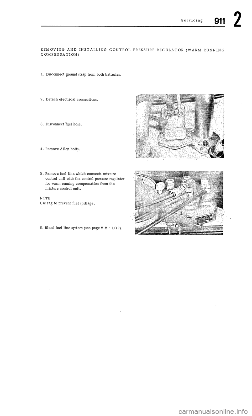 PORSCHE 911 1972 1.G Workshop Manual 2 