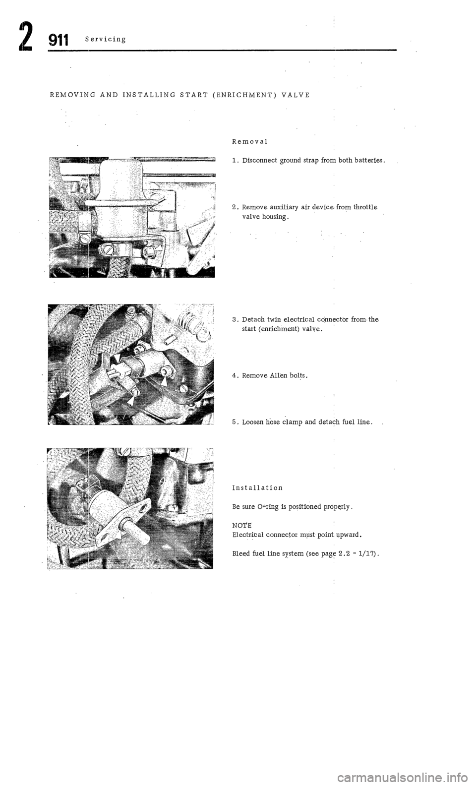 PORSCHE 911 1972 1.G Workshop Manual 2 