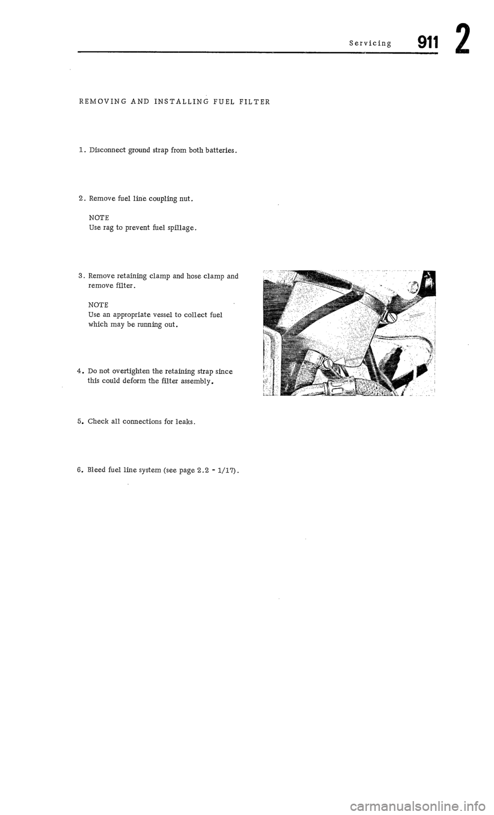 PORSCHE 911 1972 1.G Workshop Manual 2 