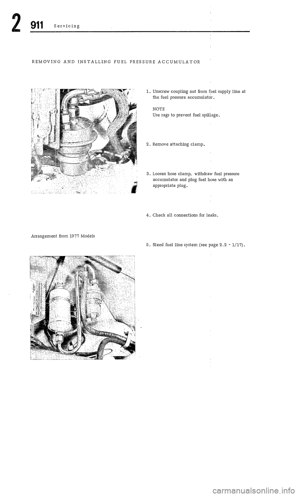 PORSCHE 911 1972 1.G Workshop Manual 2 