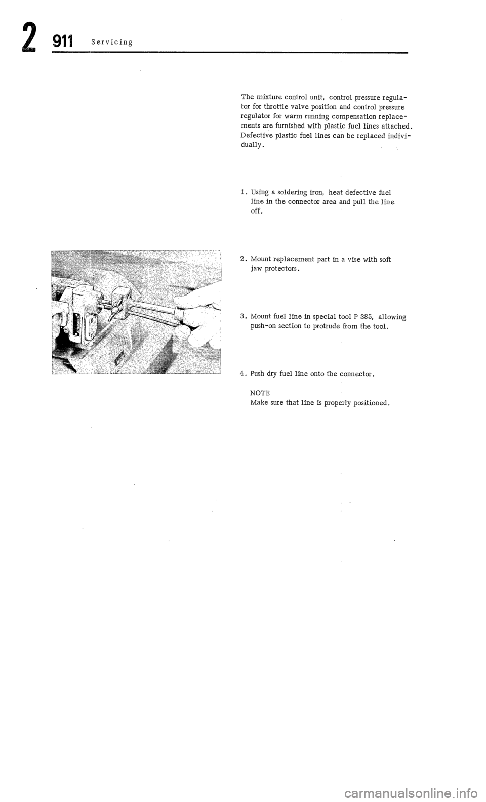 PORSCHE 911 1972 1.G Workshop Manual 2 