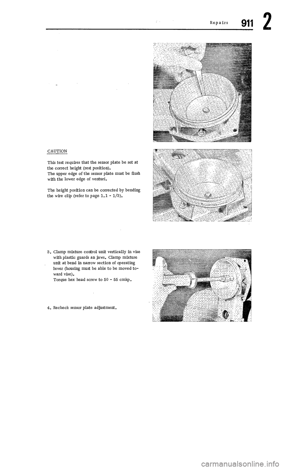 PORSCHE 911 1972 1.G Workshop Manual 2 