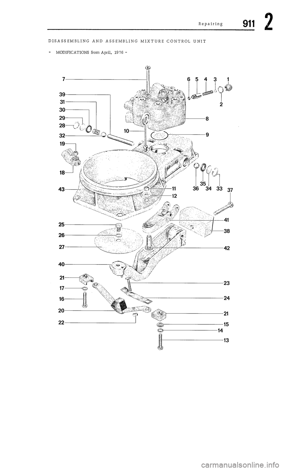 PORSCHE 911 1972 1.G Workshop Manual 2 