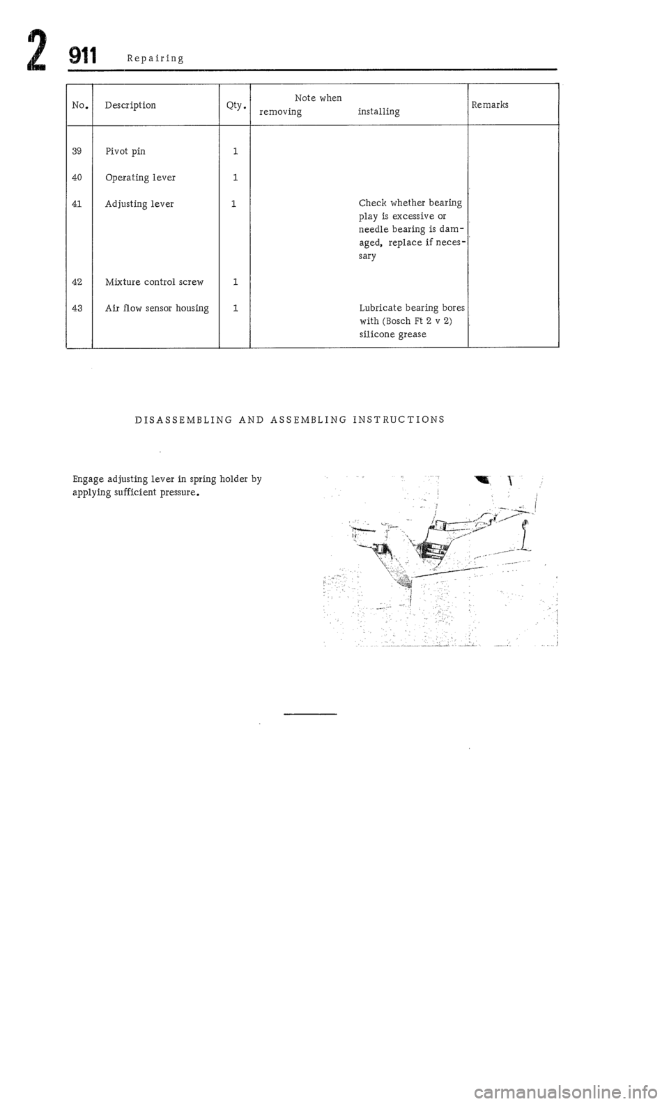 PORSCHE 911 1972 1.G Workshop Manual 2 