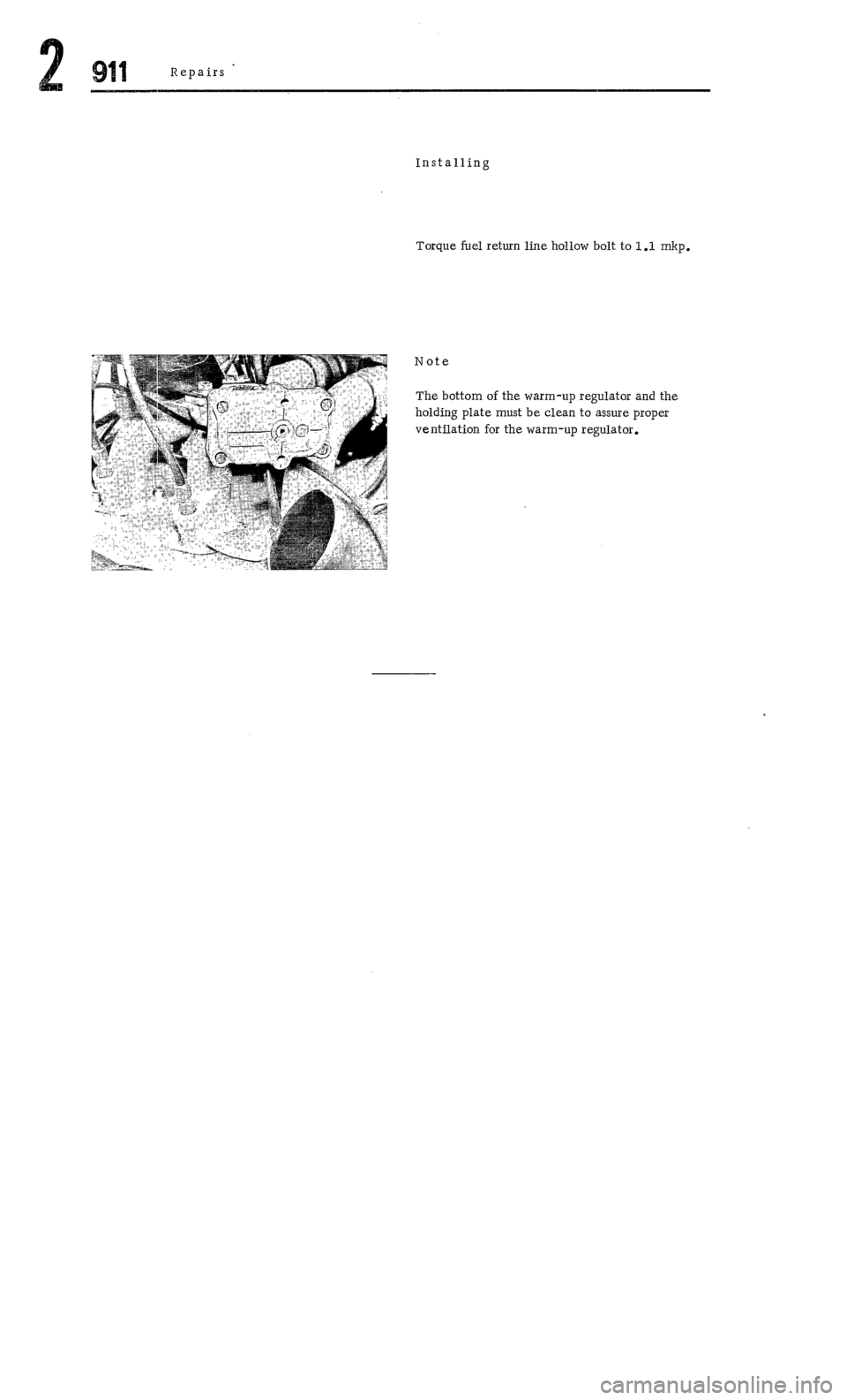 PORSCHE 911 1972 1.G Workshop Manual 2 