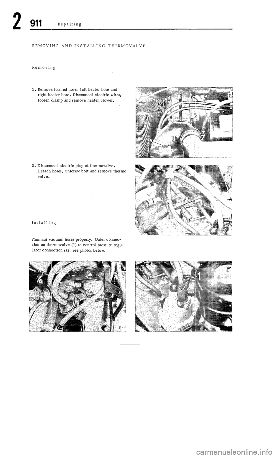 PORSCHE 911 1972 1.G Workshop Manual 2 