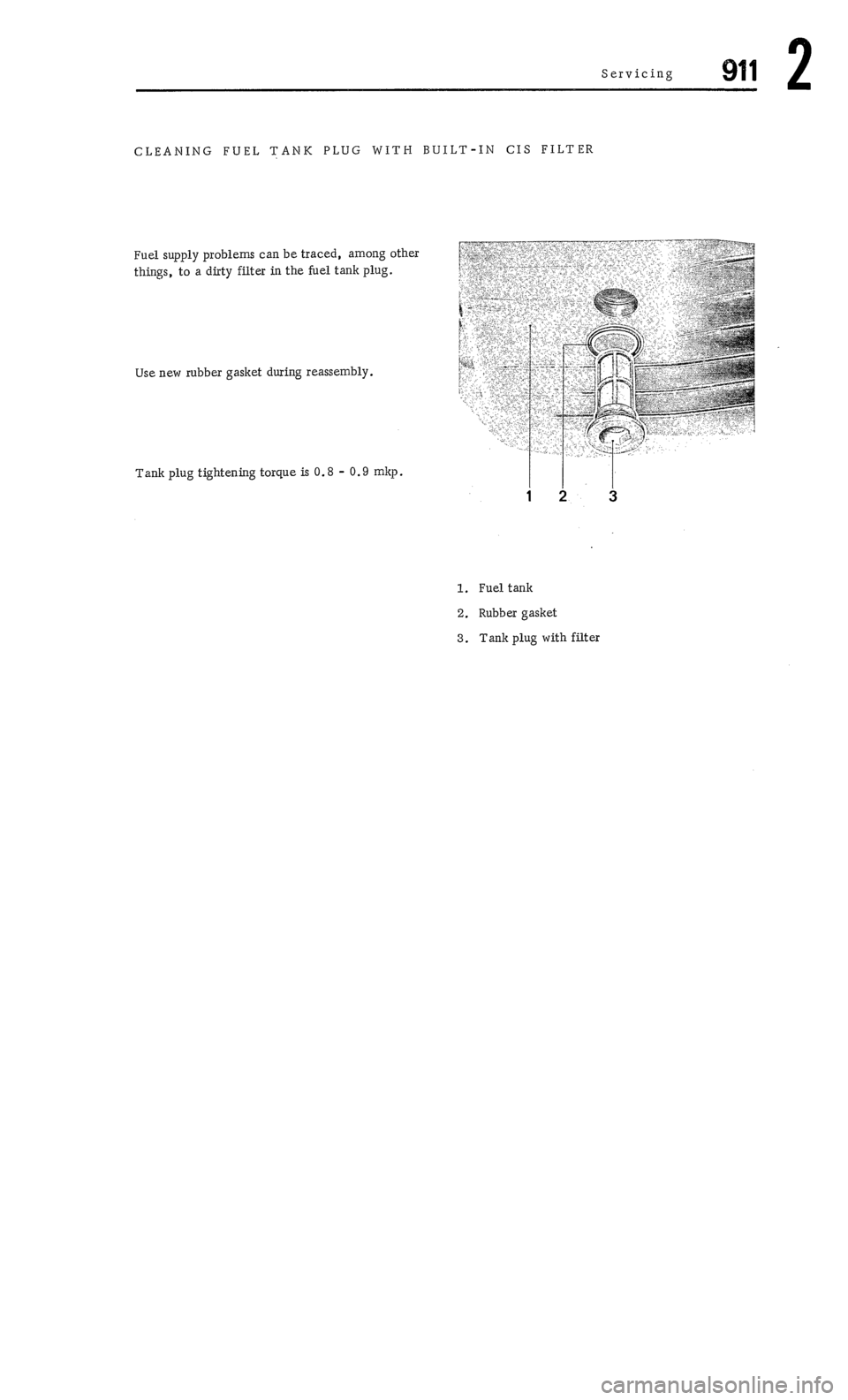 PORSCHE 911 1972 1.G Workshop Manual 2 
