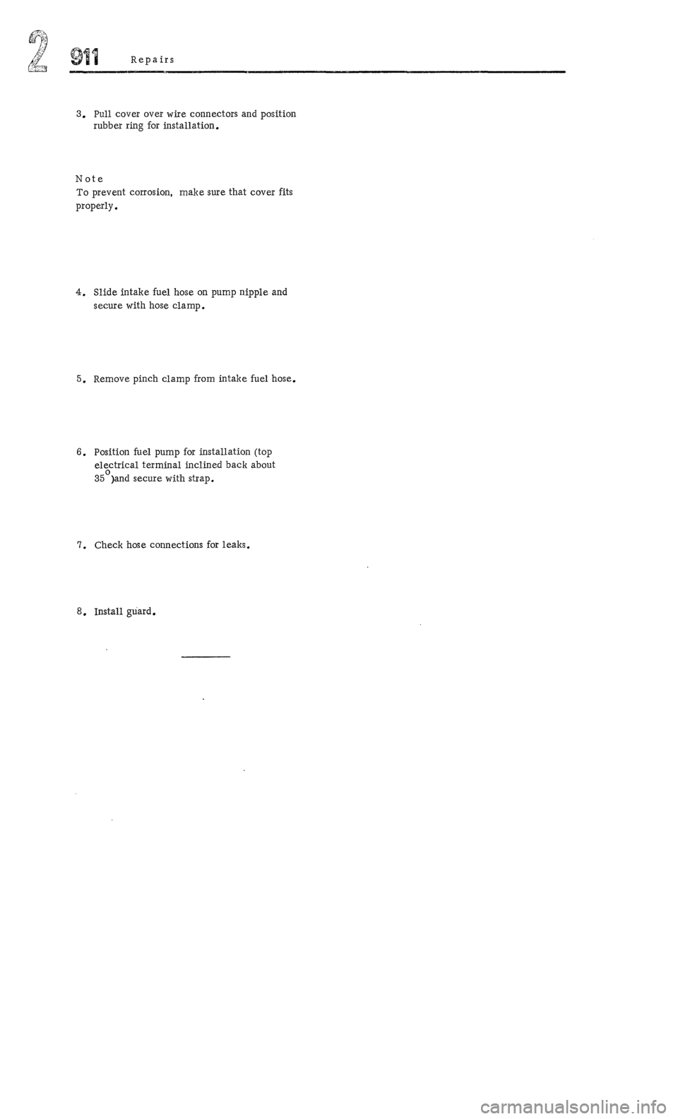 PORSCHE 911 1972 1.G Workshop Manual 2 