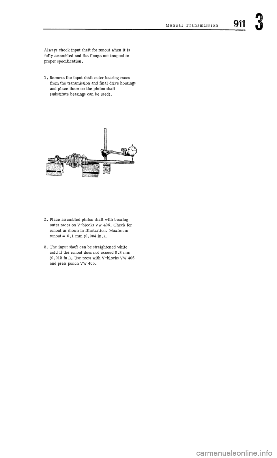 PORSCHE 911 1972 1.G Workshop Manual 3 