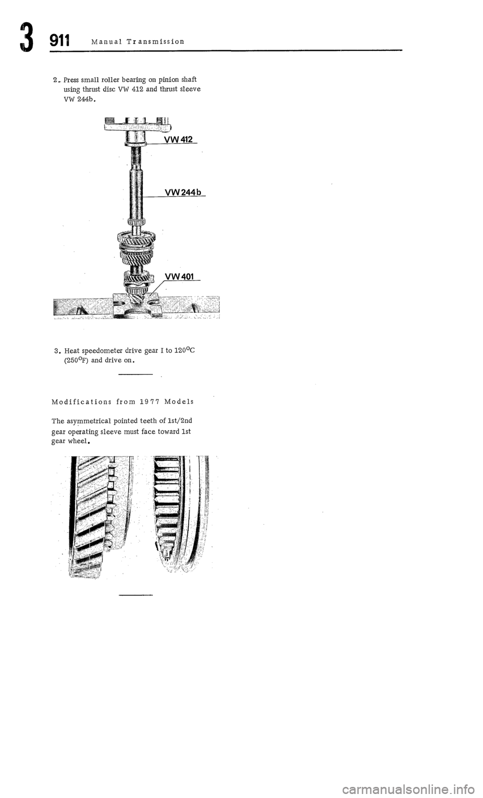 PORSCHE 911 1972 1.G Workshop Manual 3 