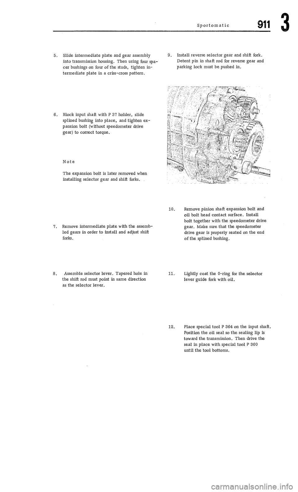 PORSCHE 911 1972 1.G Workshop Manual 3 