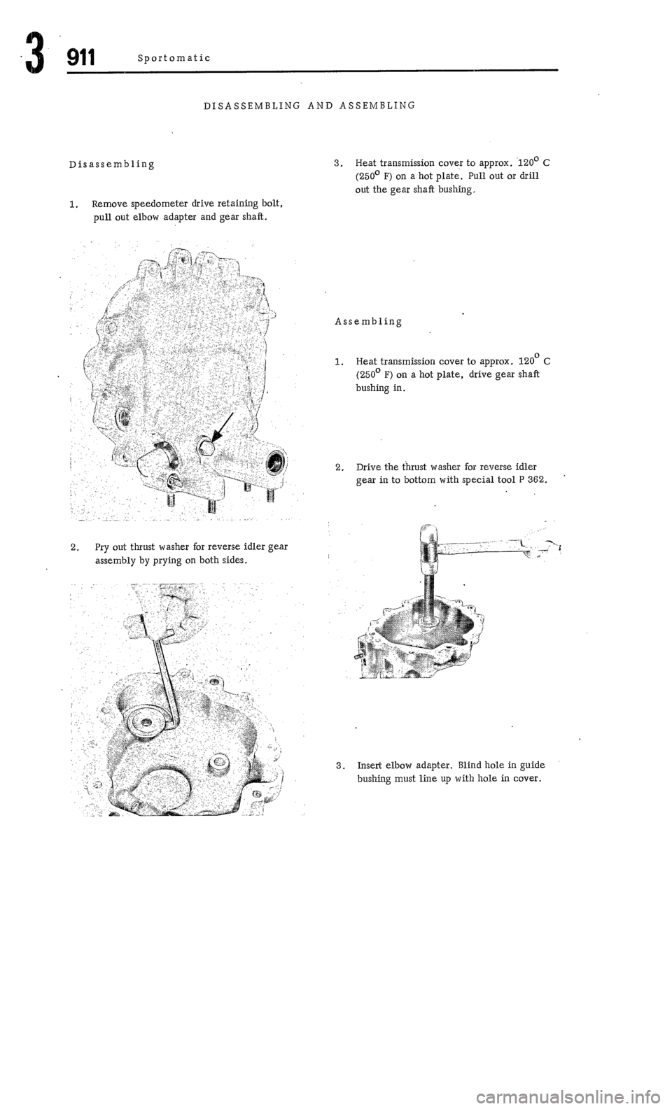 PORSCHE 911 1972 1.G Workshop Manual 3 