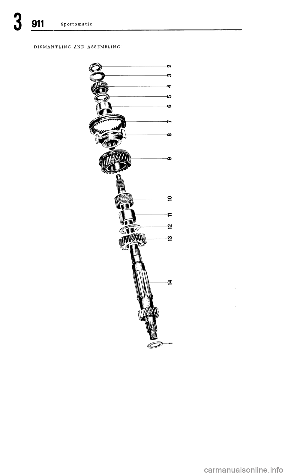 PORSCHE 911 1972 1.G Workshop Manual 3 