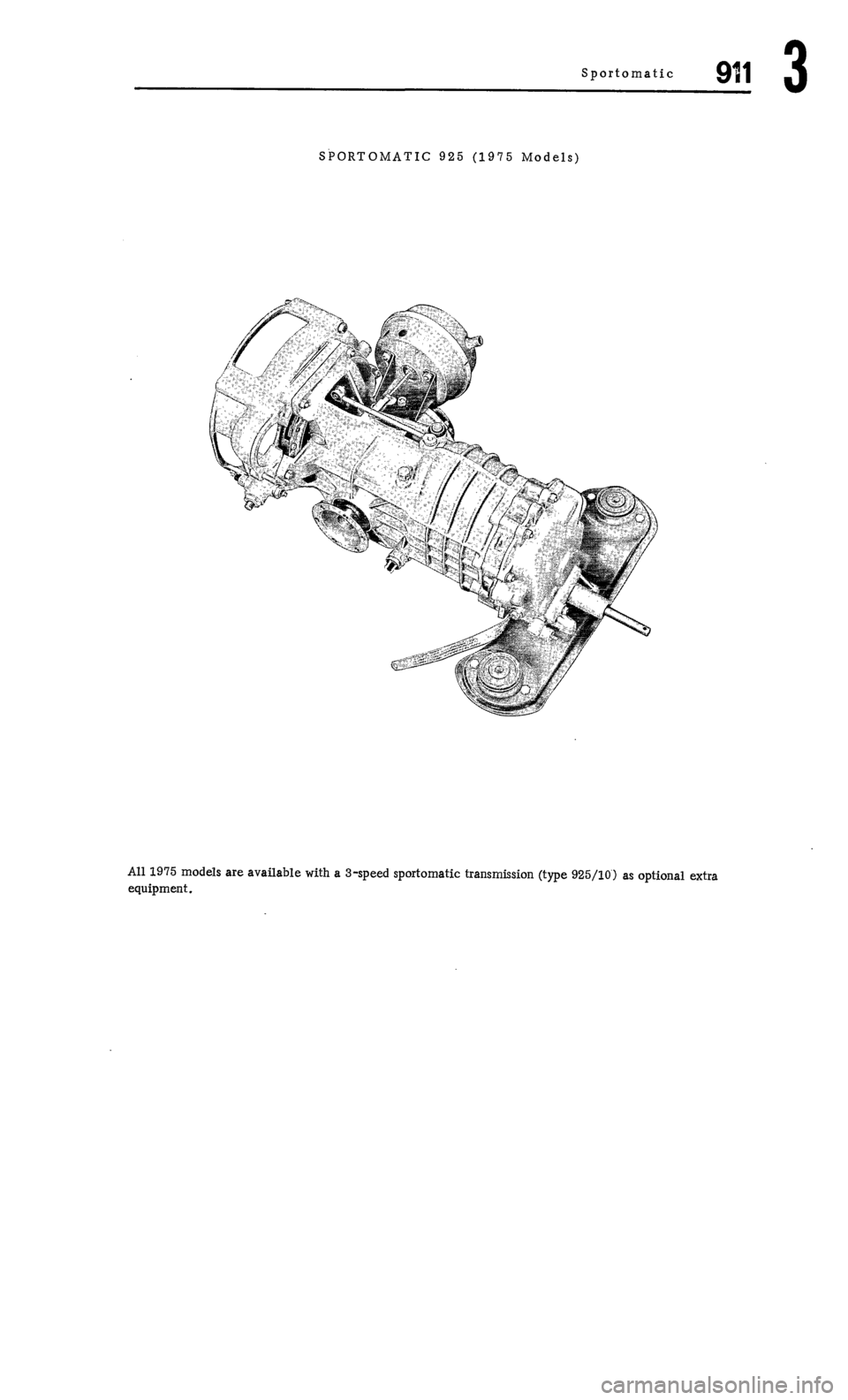 PORSCHE 911 1972 1.G Workshop Manual 3 