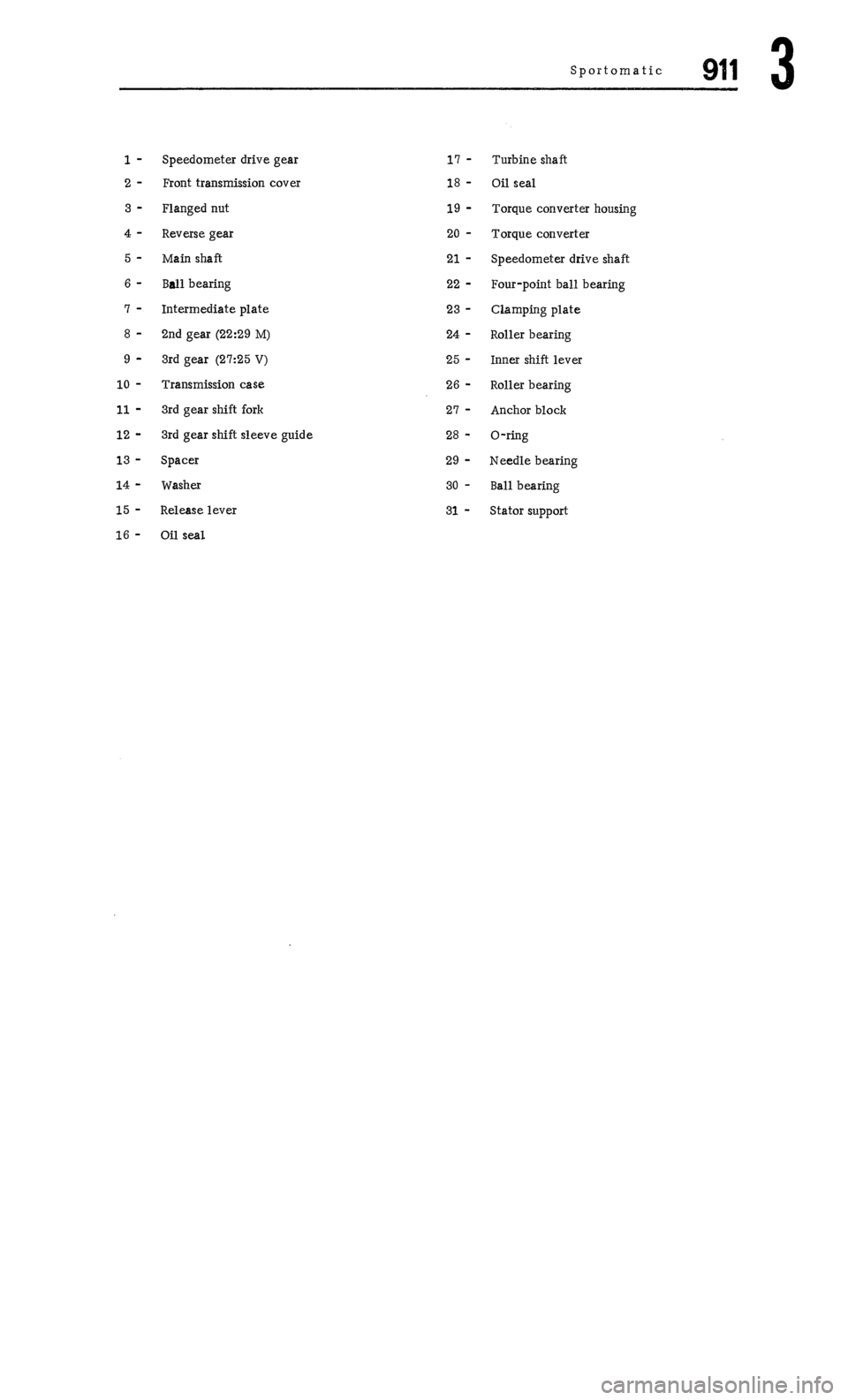 PORSCHE 911 1972 1.G Workshop Manual 3 