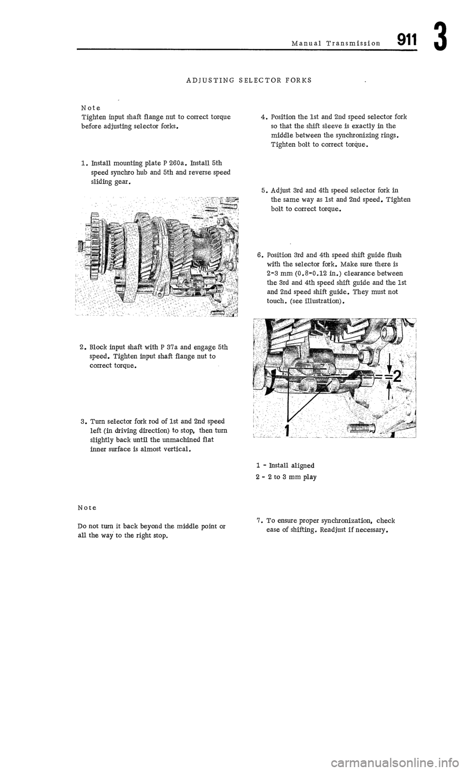 PORSCHE 911 1972 1.G Workshop Manual 3 
