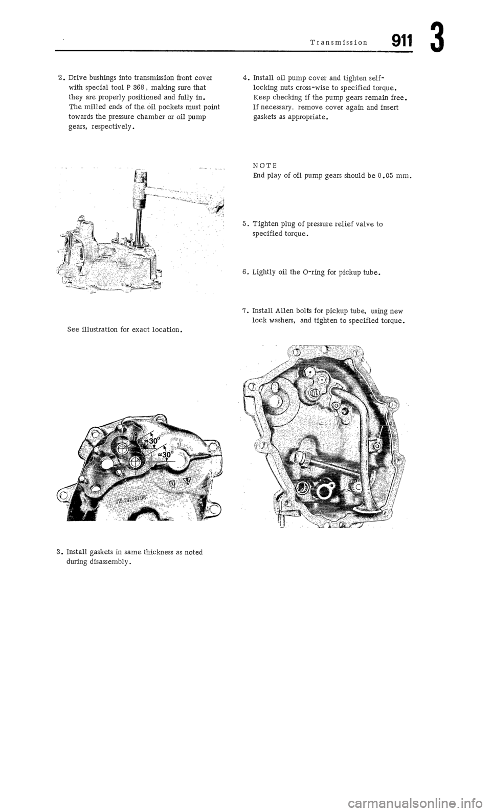 PORSCHE 911 1972 1.G Workshop Manual 3 