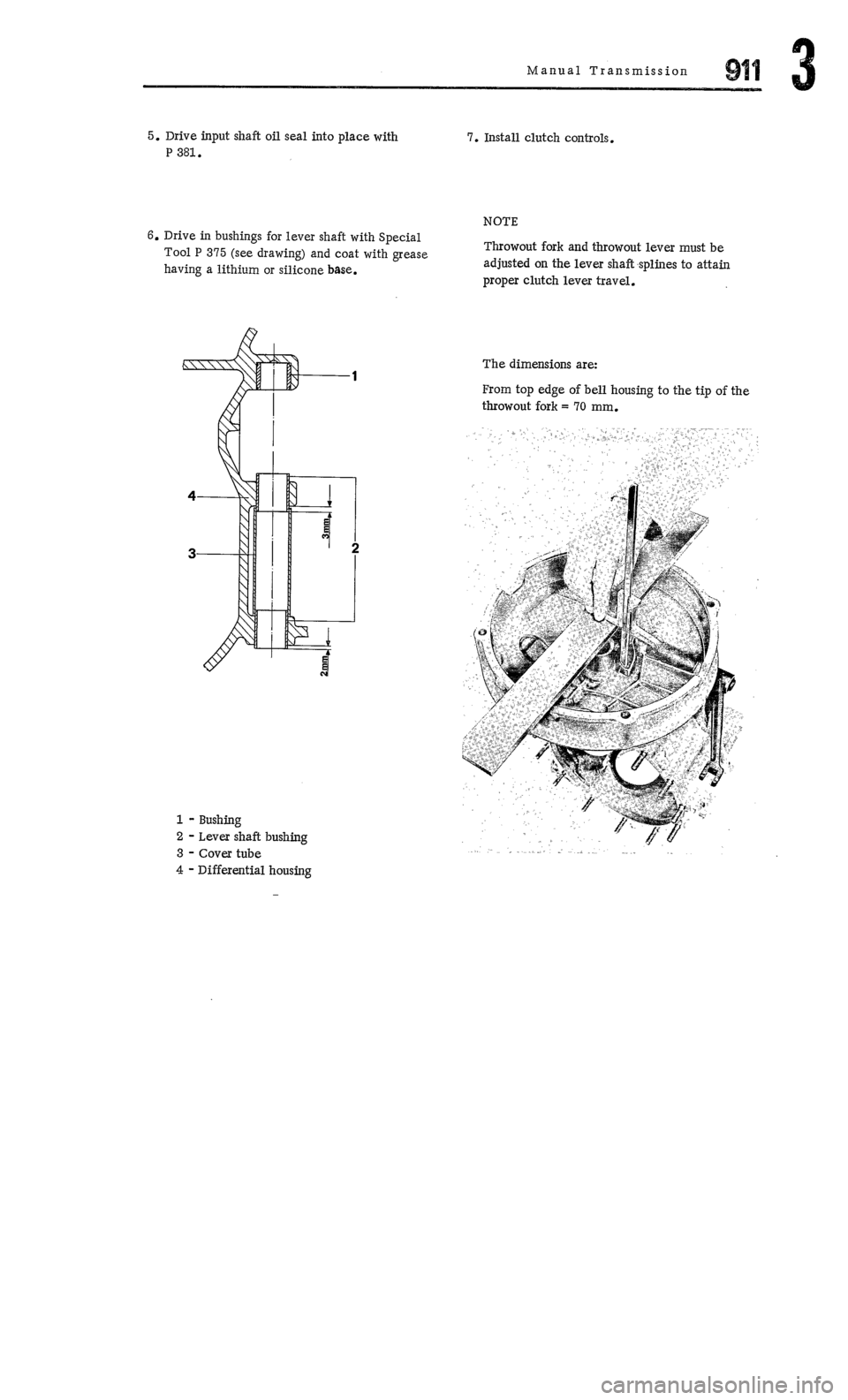 PORSCHE 911 1972 1.G Workshop Manual 3 