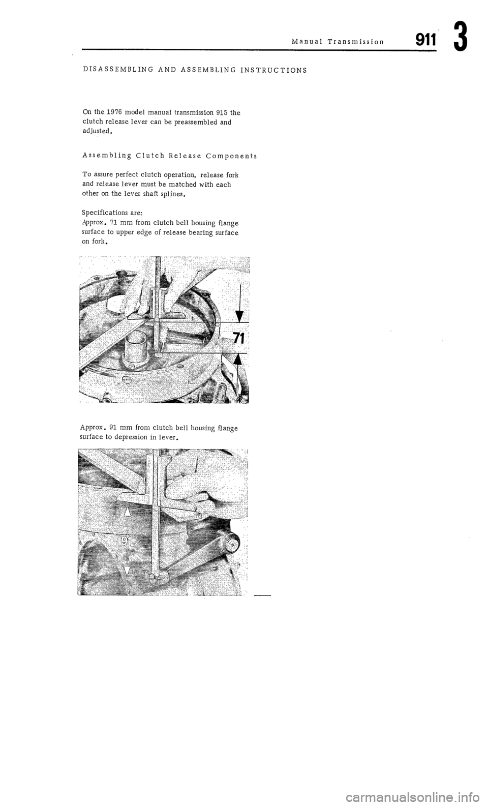 PORSCHE 911 1972 1.G Workshop Manual 3 