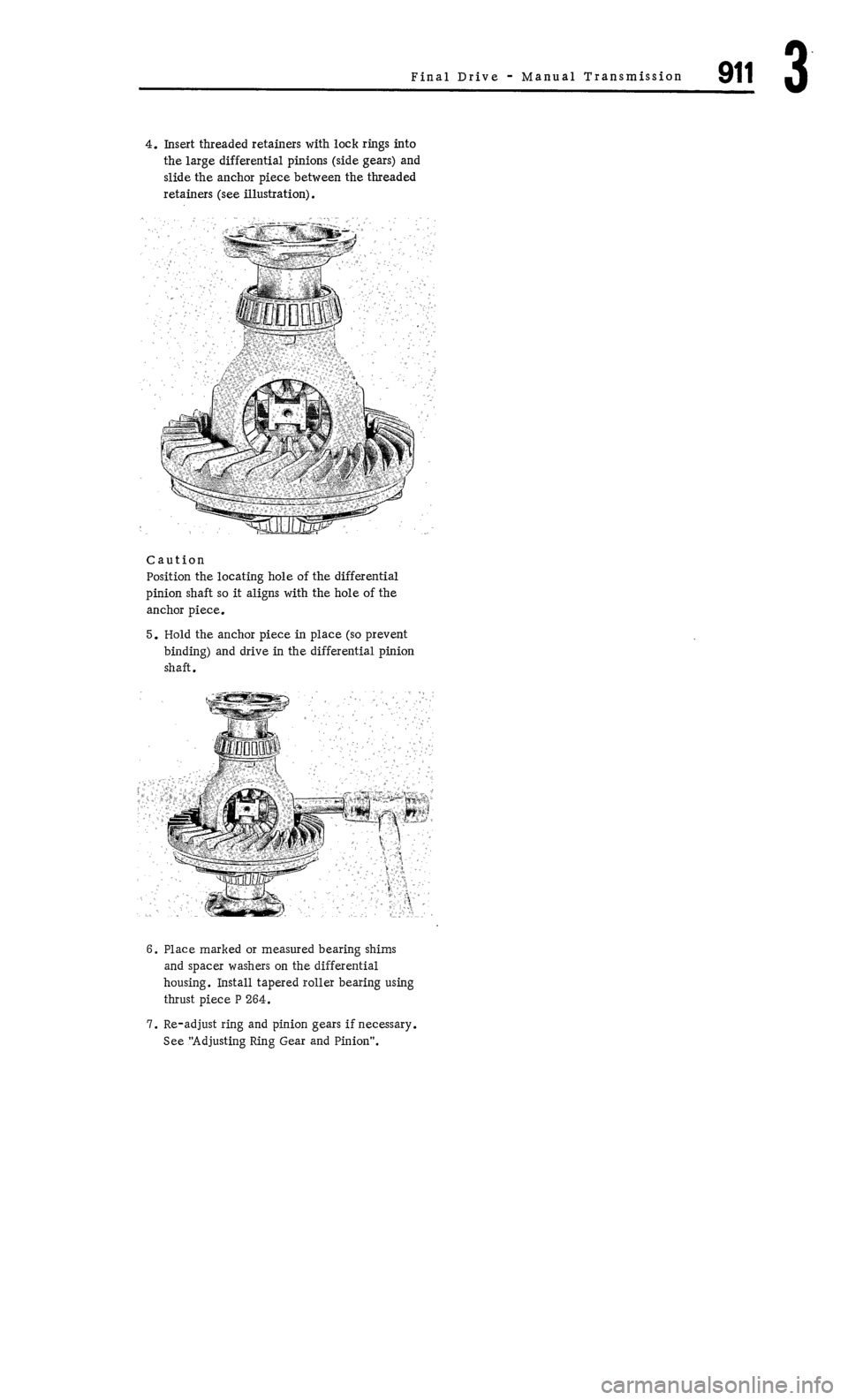 PORSCHE 911 1972 1.G Workshop Manual 4 
